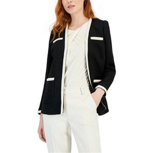 Anne Klein Black and Cream Blazer